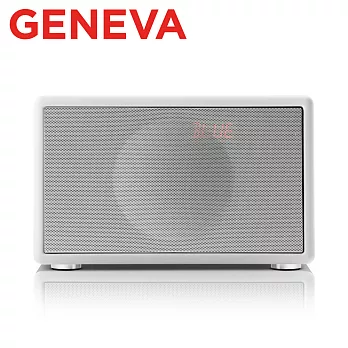 Geneva Classic S HIFI 藍牙鬧鐘收音機喇叭白色