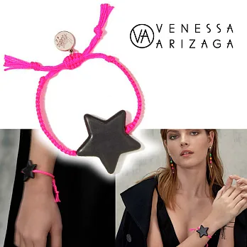Venessa Arizaga Black Star 星星手鍊 桃紅色沙灘手鍊