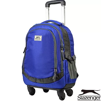 Slazenger 史萊辛格 加大款可拆式拉桿後背包(藍)
