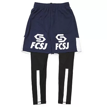 soccer junky 中性兩件式(可分開穿)日本機能緊身褲M藍