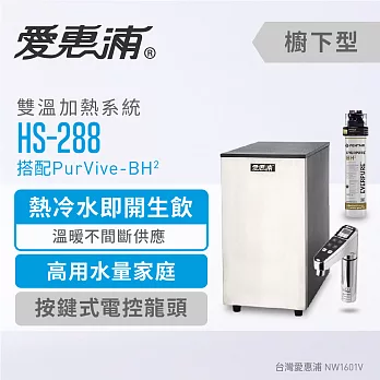 【愛惠浦公司貨】智能龍頭雙溫基礎型飲水設備(HS288+BH2)