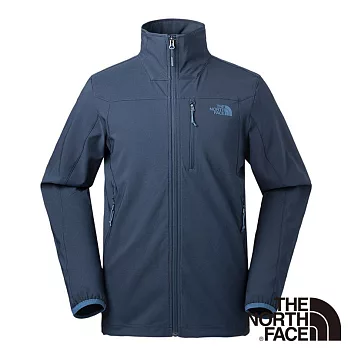【The North Face】男 APEX 輕量防風軟殼外套S海軍藍