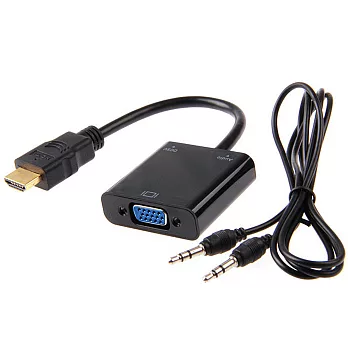 HDMI to VGA 轉接線 附帶音頻線