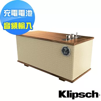 【美國Klipsch 】紀念版-復古經典藍牙喇叭The Capitol One~加碼送限量珍藏黑膠唱片 (淺白金色)