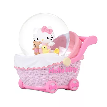 Hello Kitty Baby Carriage 水晶球音樂盒
