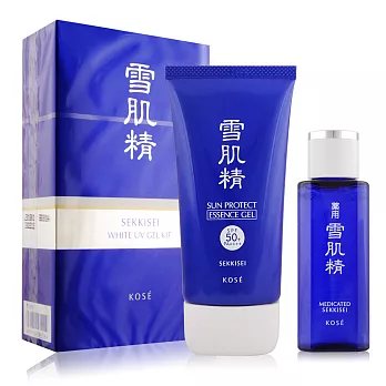 KOSE 高絲 雪肌精瞬效防曬凝膠限定組[防曬凝膠80g+雪肌精24ml]-公司貨