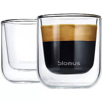 《BLOMUS》Nero雙層濃縮咖啡杯2入(80ml)