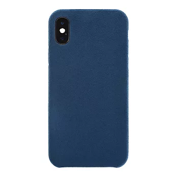 POWER SUPPORT iPhone X Ultrasuede Air jacket 麂皮保護殼 (無保貼)深藍