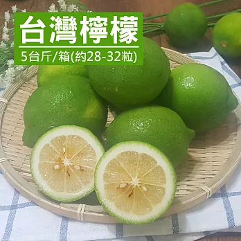 【產地直送】南投竹山有籽檸檬5台斤X1箱(約28-32顆/箱)