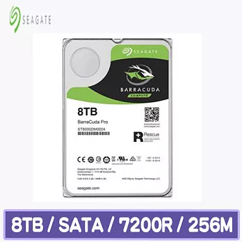 Seagate 希捷 BarraCuda Pro 8TB 3.5吋桌上型硬碟(ST8000DM0004)