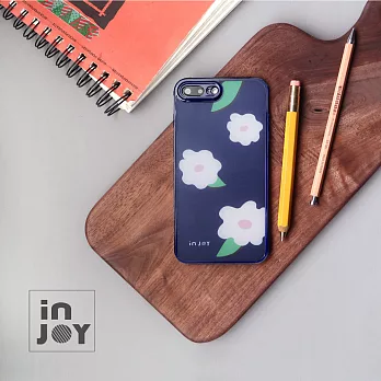 INJOYmall for iPhone X 青春洋溢花朵 耐撞擊邊框手機殼 保護殼