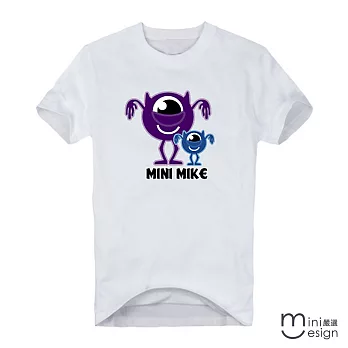 [Minidesign]（男款）mini MIKE原創設計T 三色M（白色）