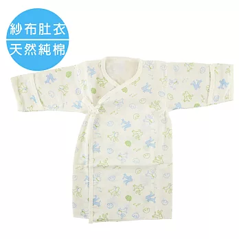 MYBABY 快樂小狗紗布肚衣(1入/包)-3包組3M白底印花