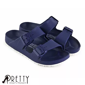 【Pretty】女款輕量休閒防水拖鞋EU36藍色
