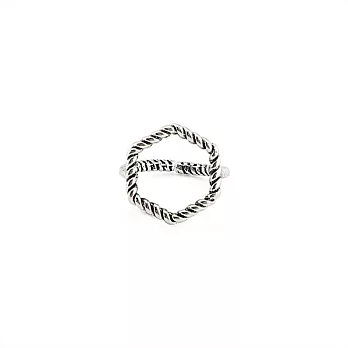 Snatch 六角繩索幾何戒指 / Hex Of Rope Ring