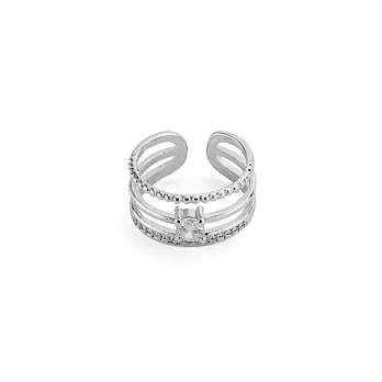 Snatch 朱諾三層之冠戒指-銀色 / Juno Crown Layer Ring - Silver