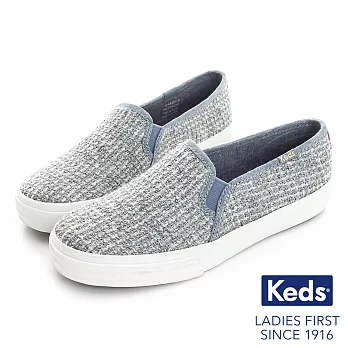 KEDS - DOUBLE DECKER 貴氣毛呢休閒鞋-多彩灰US7.5多彩灰