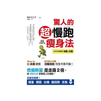 驚人的超慢跑瘦身法：「燃燒熱量」是走路2倍，連「運動白痴」都會愛上的運動！