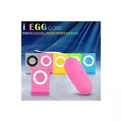 i-EGG-Color 20頻防水靜音遙控跳蛋-粉