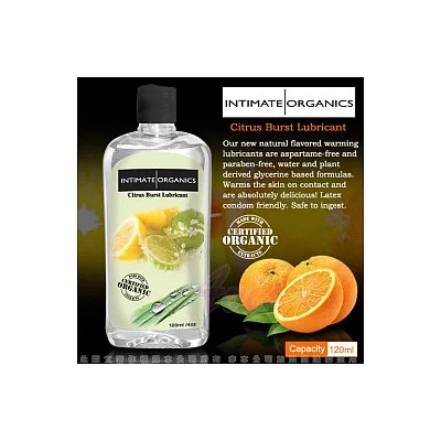 加拿大INTIMATE-Citrus brust Warming lube 水果口味熱感潤滑液-柑橘(120ml)