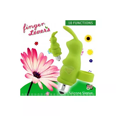 Finger Lover-手指情人10段變頻防水造型兔蛋-綠