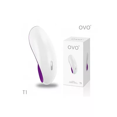 德國OVO-T1 動感跑車 5段變頻 精品 震動按摩器-白紫色