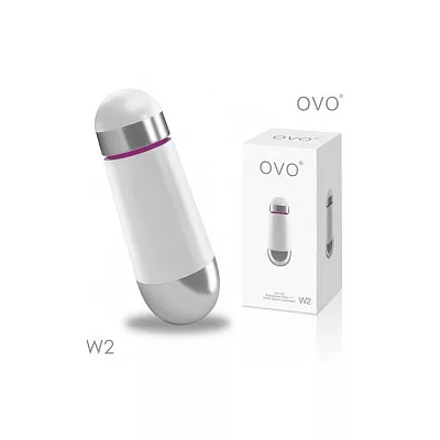 德國OVO-W2 子彈造型 5段變頻 精品 震動按摩器-白色