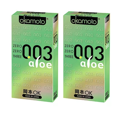 【岡本okamoto】003 Aloe極薄蘆薈 6片裝_2入組