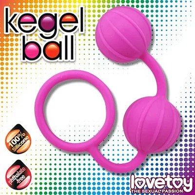 Kegelball陰道後庭訓練聰明球-直條紋粉