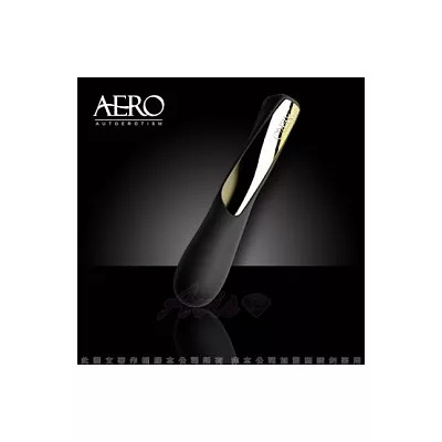 美國AERO AURA 奧拉 六段變頻女性曲線按摩棒-公爵黑(磁吸式充電)