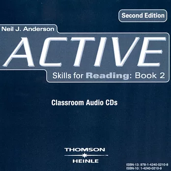 Active-Skills for Reading (2) CDs/2片 2/e