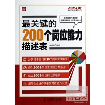 最關鍵的200個崗位能力描述表