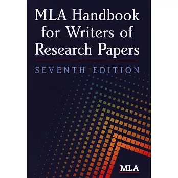 MLA handbook for writers of research papers.