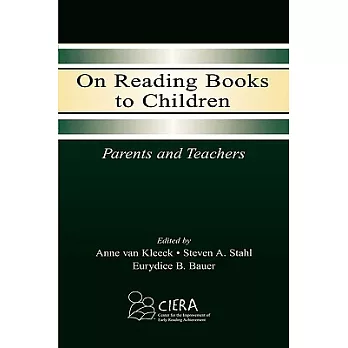 On reading books to children : parents and teachers /