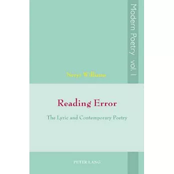 Reading error : the lyric and contemporary poetry