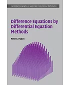 Difference equations by differential equation methods