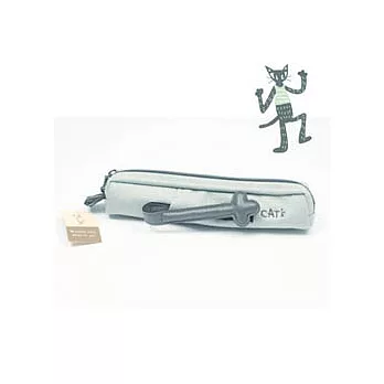 NOA貓爪抓魚筆袋-藍