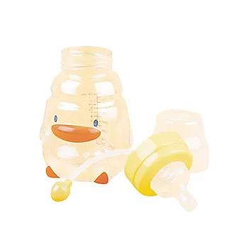 黃色小鴨自動吸管造型奶瓶 (350ml)