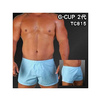 大尺碼熊熊猛男專用平口褲男內褲四角褲(藍白藍條)TC815XXL