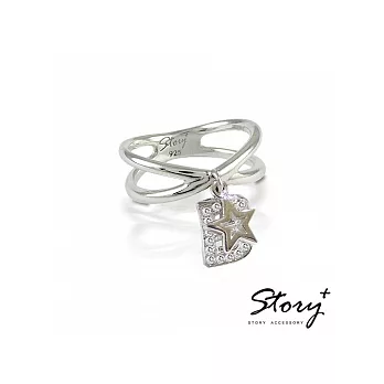 STORY ACCESSORY(故事銀飾).血型情緣戒指/項鍊二用款.B型