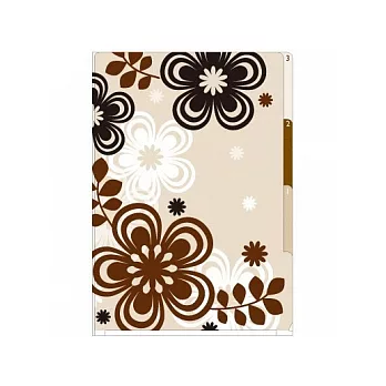 MIDORI3層資料收納夾(A4)-花朵259