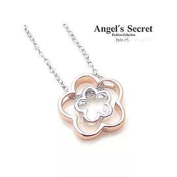 【Angel’s Secret】花戀甜甜圈˙玫瑰金銀雙色項鍊