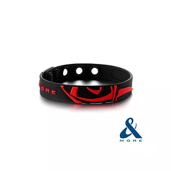 【&MORE】愛迪莫 KADORI鈦鍺運動手環-內斂紅