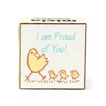 彩色母雞帶小雞壓縮木印章