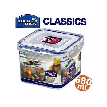 『HPL-851』樂扣微波長方型保鮮盒 (680ml)