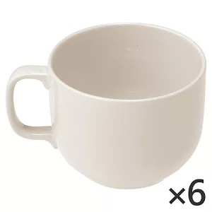 [MUJI 無印良品]米白瓷茶杯/大/6入