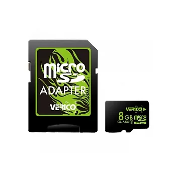 Verico 8GB MicroSDHC Class6 高速記憶卡(附SD轉接卡)