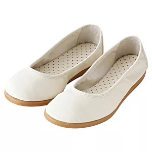 [MUJI 無印良品]女柔軟內裡平底鞋11S白色23.5