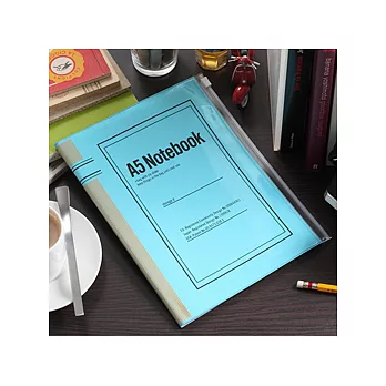 MARK’S Vintage復古筆記本+儲物袋(藍底/深藍字)