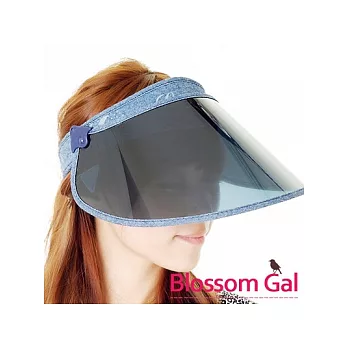【Blossom Gal】韓國運動風遮陽防曬必備遮陽帽-牛仔藍